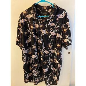 Molokai surf co button shirt Xl flamingo 100‎ rayon